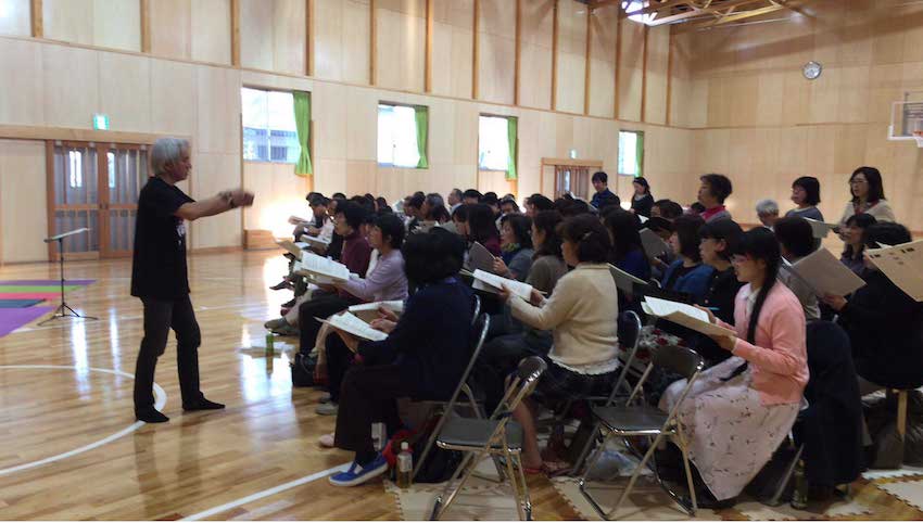 熊本と福岡の合唱団で合同練習を実施しました。